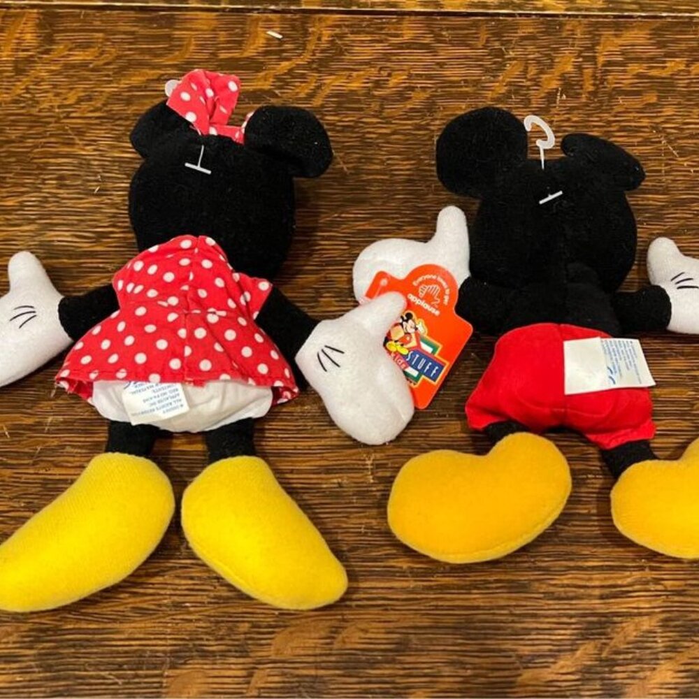 Vintage 1990’s Disney Mickey and‎ Minnie Mouse Applause Plush-NWT - Picture 3 of 10
